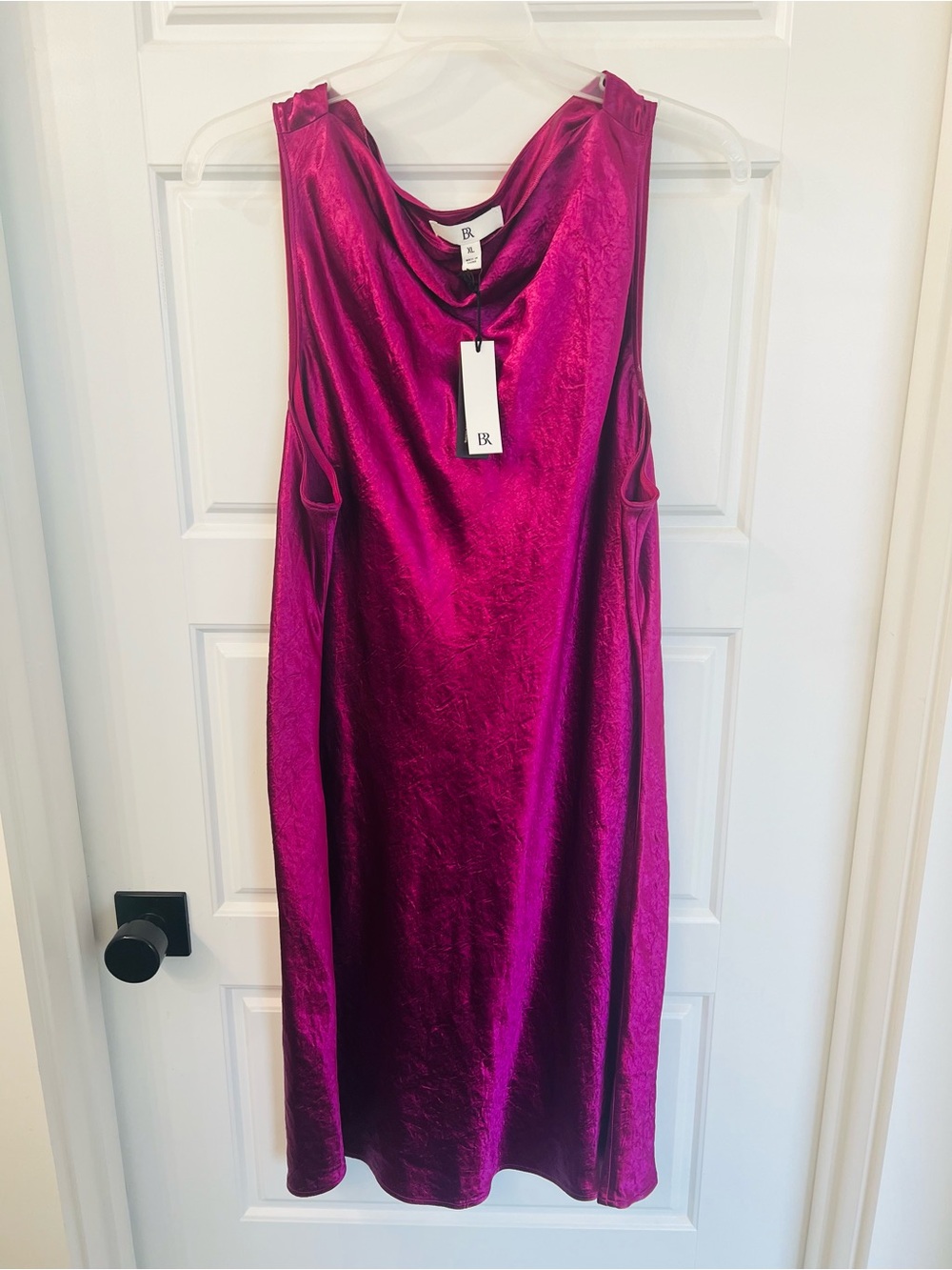 Banana Republic Fuchsia Satin Sleeveless Dress - Picture 4 of 6